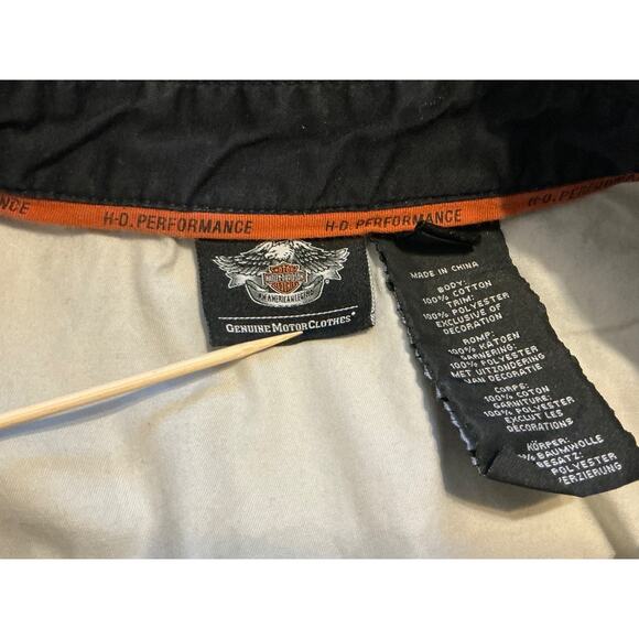 Harley Davidson Genuine Motor Clothes 2XL Button Front Shirt - Picture 6 of 10